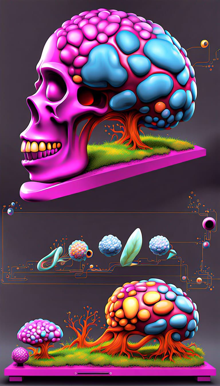 Vibrant Hallucinations from Psilocybin Mushrooms