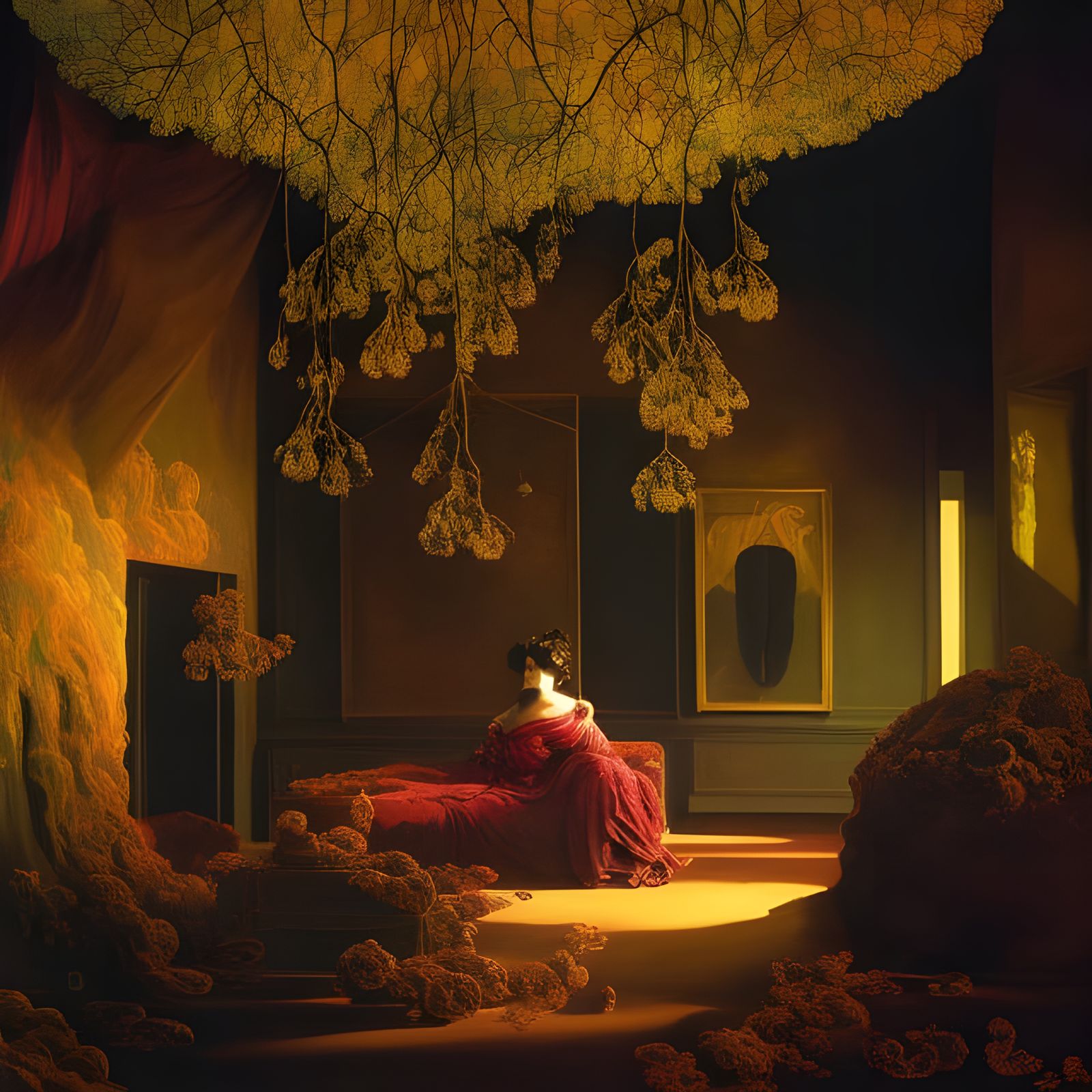 Surreal Dream Chambers in Dark Colors