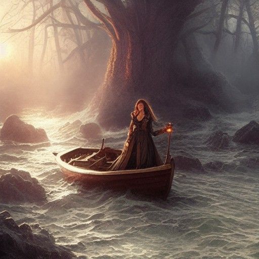 Sinister DnD Bard's Song on a Ship