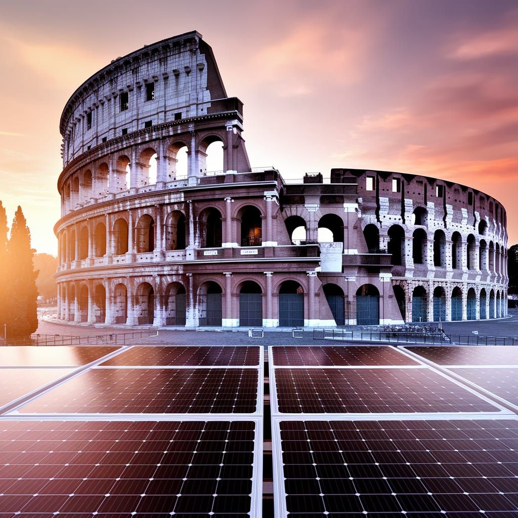 The city of Rome is full of solar panels