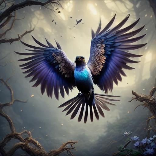 Bird in Flight Wildlife Photography with Golden Light