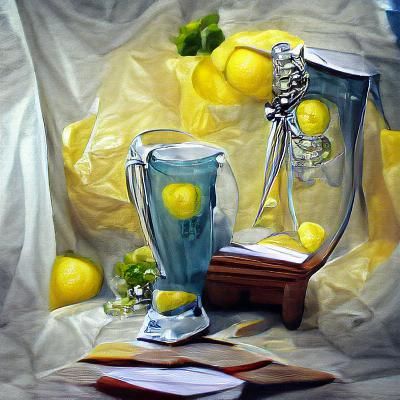 Refreshing Lemonade Still Life Painting
