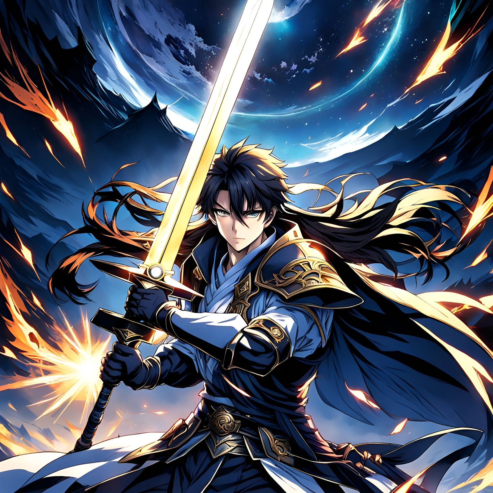 Hero with Sword of Light: Anime Key Visual