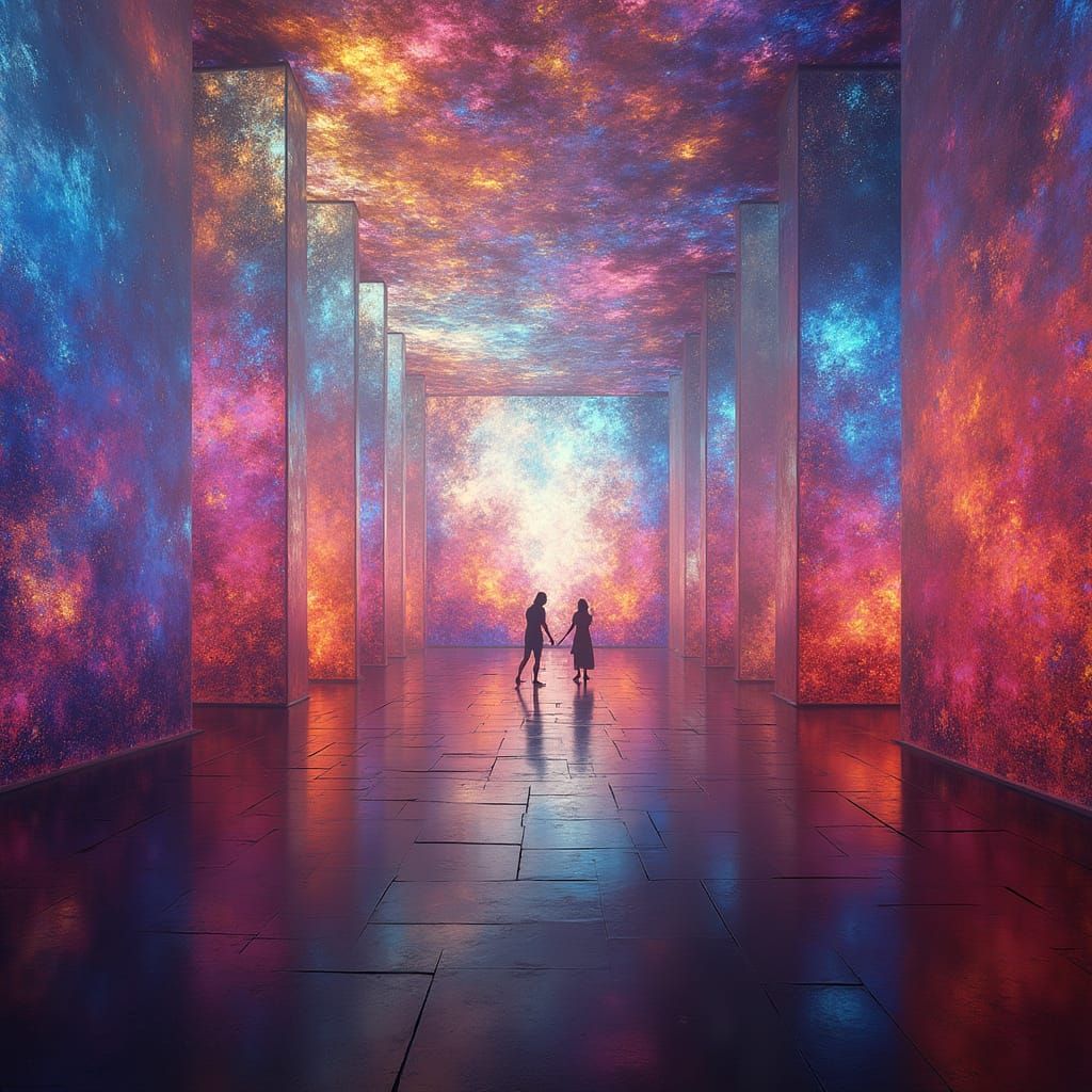 Radiant Colour Fields in Luminous Dreamscapes