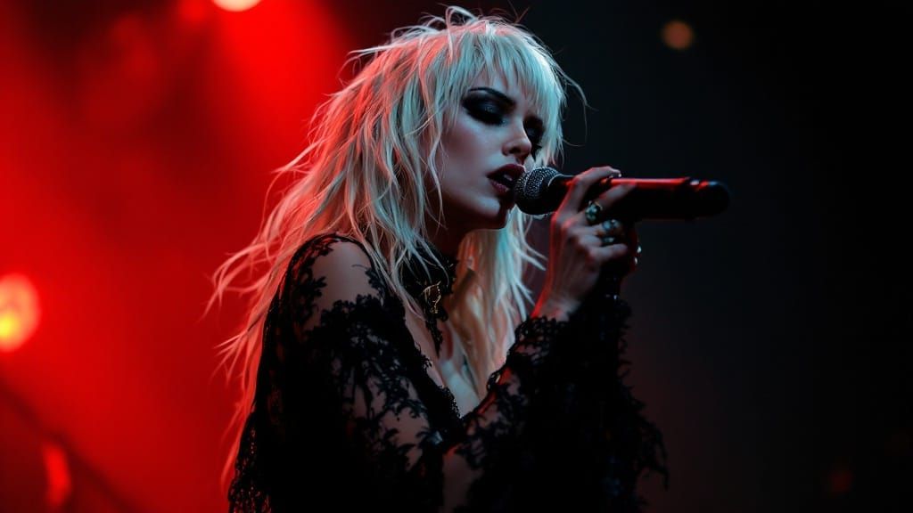 Ethereal Gothic Rockstar Unleashes Sonic Fury