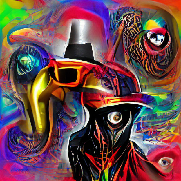 Psychedelic Alien Plague Doctor Destroys Universe