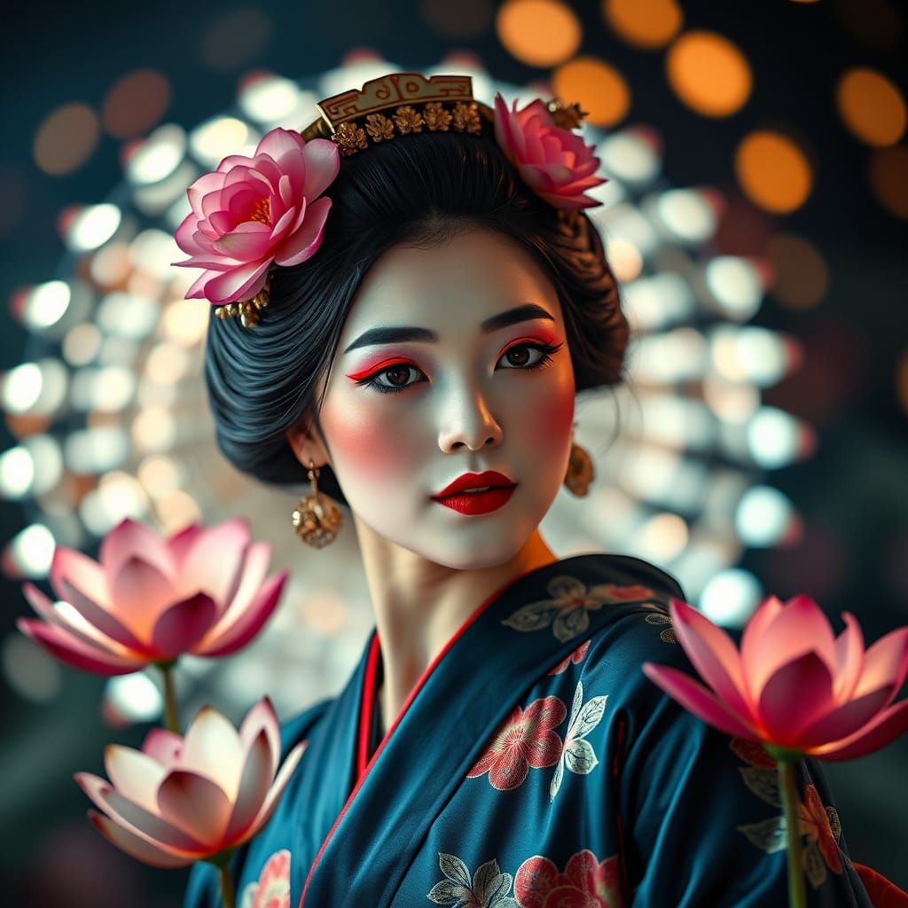 Geisha's Dance: A Vibrant Celebration of Japanese Art