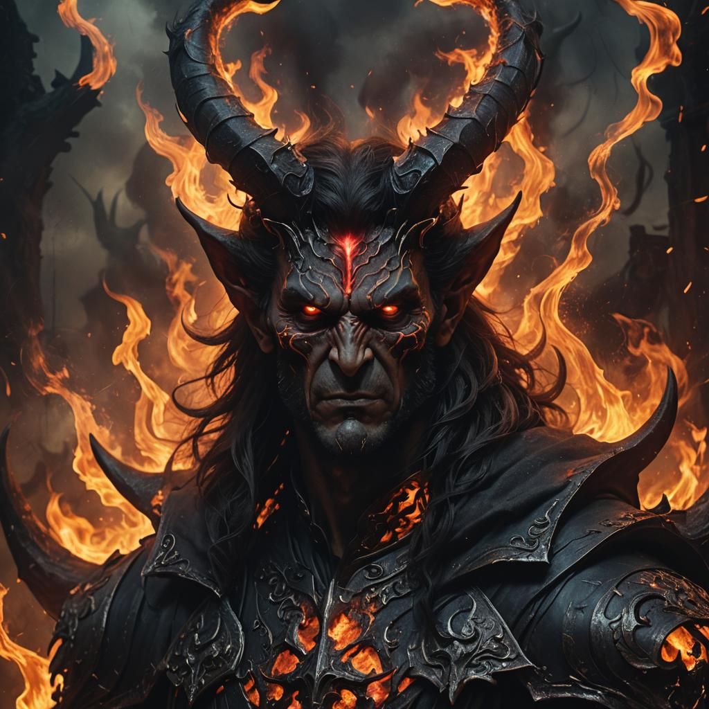 Azazel: Dark Fantasy Portrait in Unreal Engine