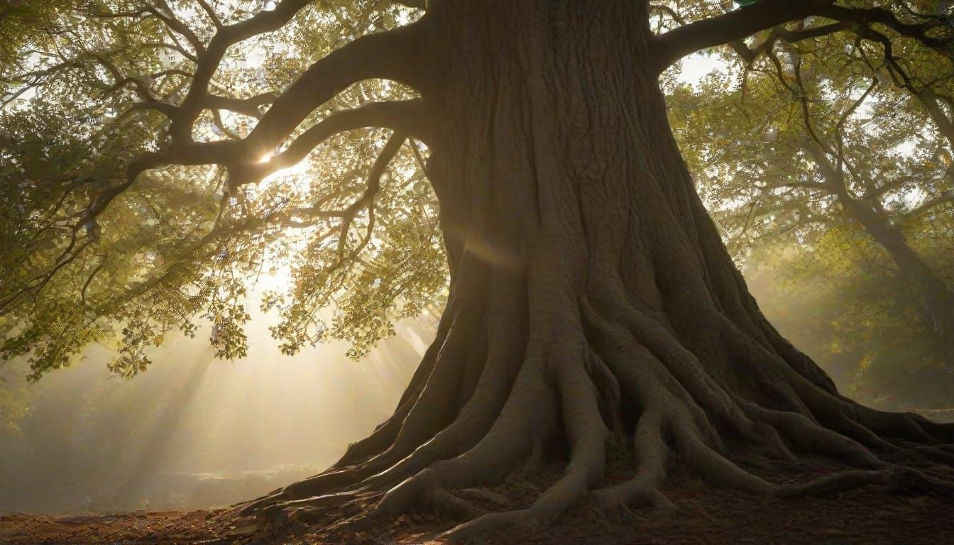 A Woman Contemplates by the Oak Tree Tomb