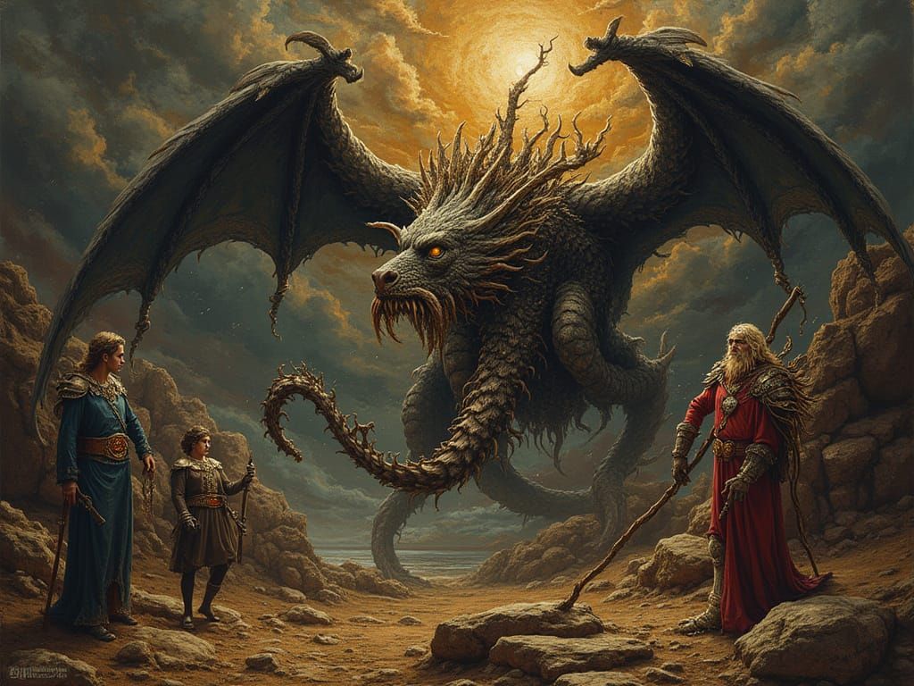 Abstract Xenobaroque AI Art