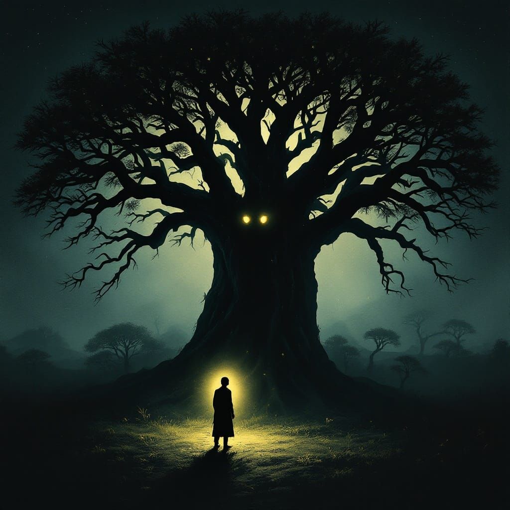 Father's Noble Presence Under the Majestic Baobab