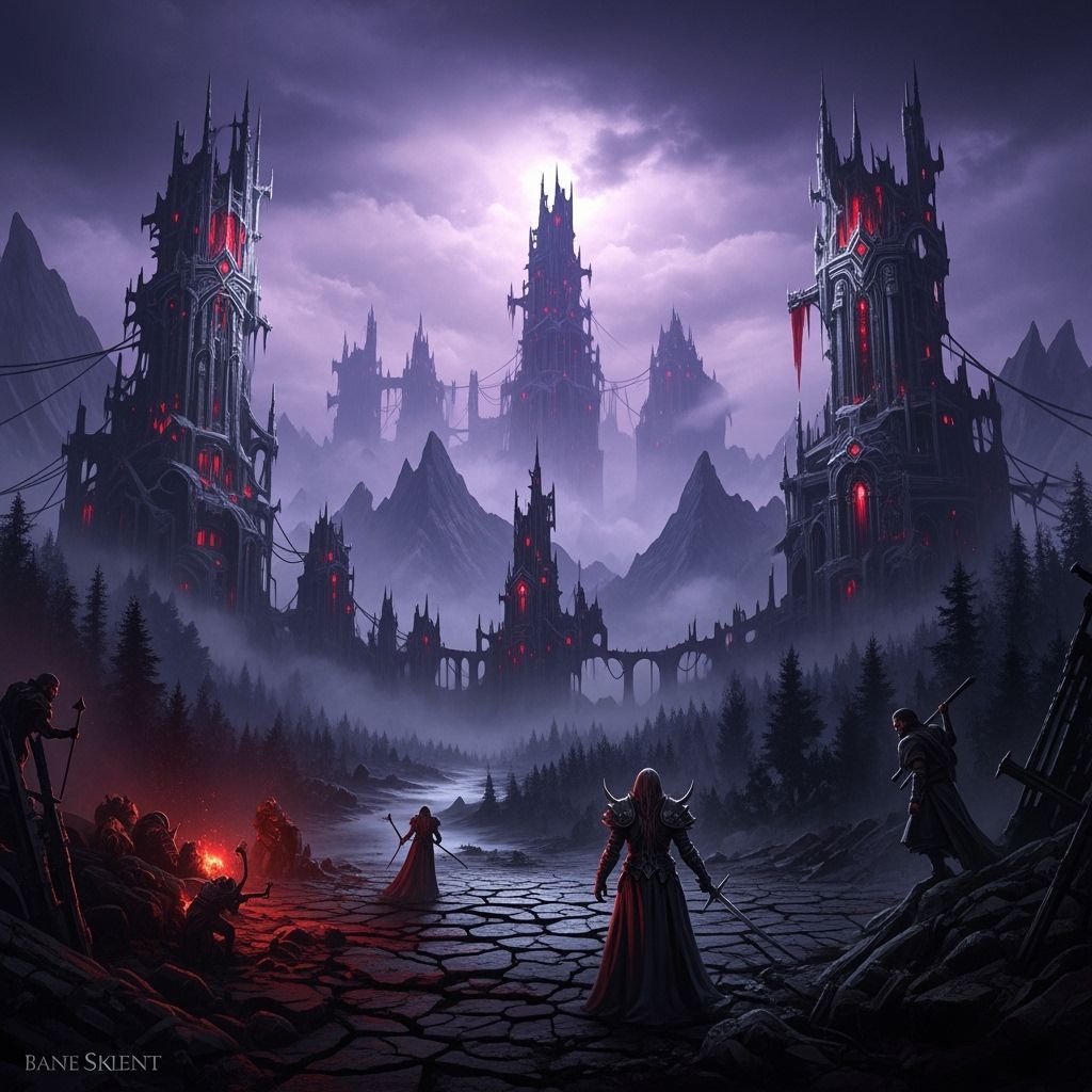 Dramatic Grimdark Digital Matte Painting