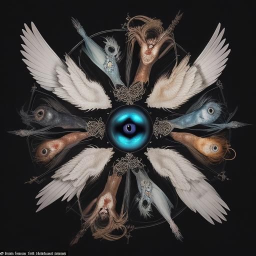 Biblical Creatures Full of Eyes and Wings