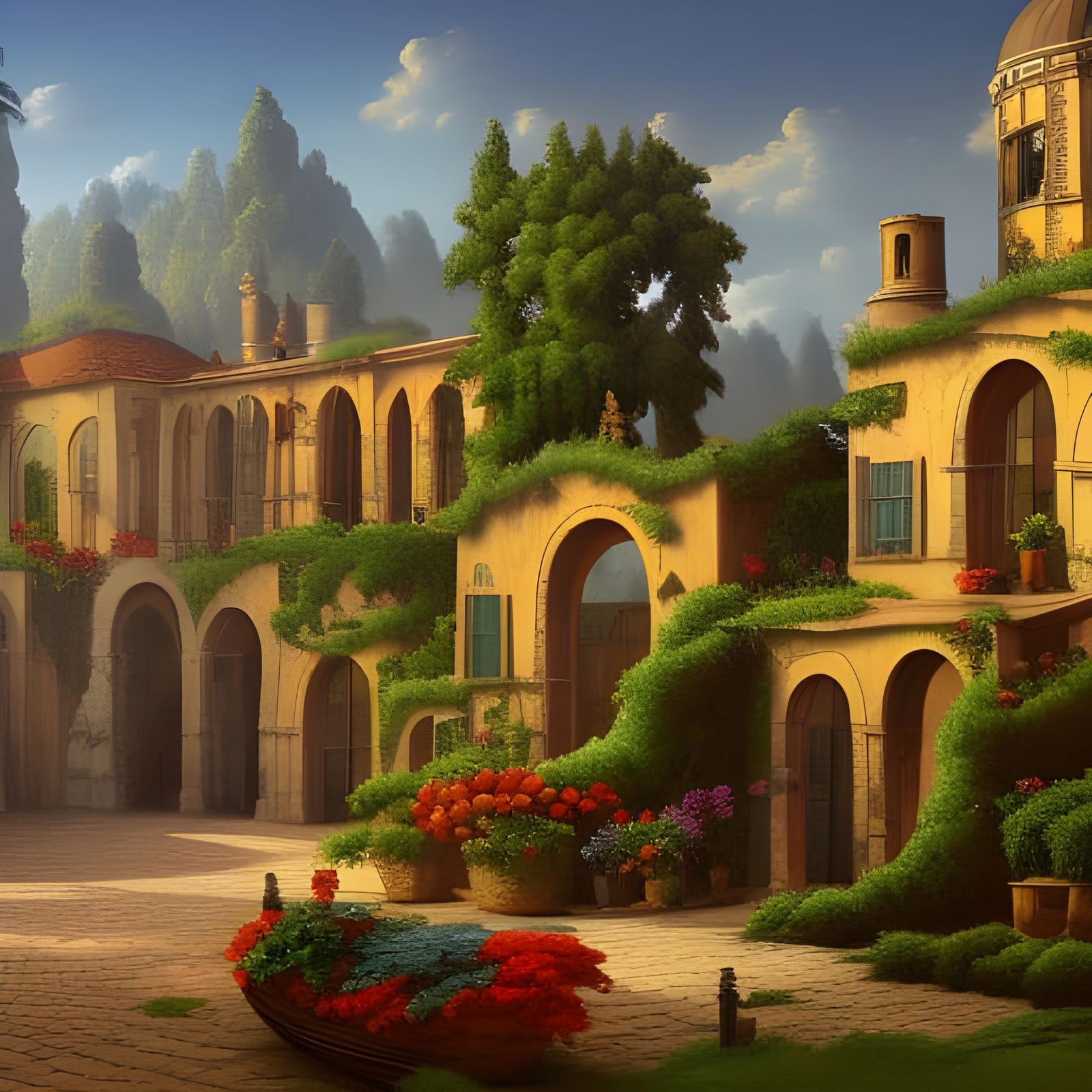 Fantastical Matte Painting in Deep Color