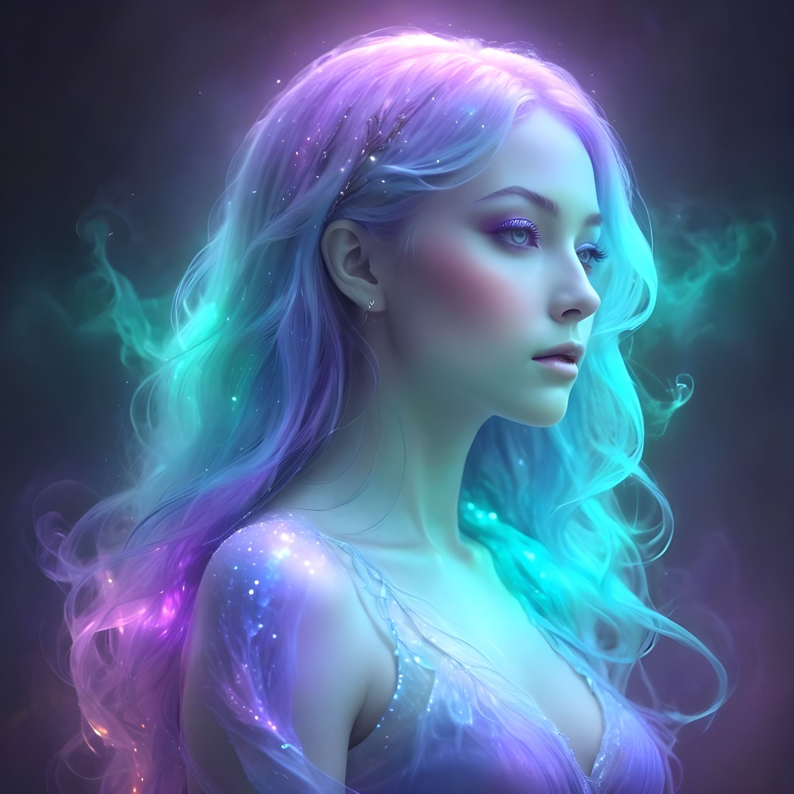 Ethereal Aura: Soul, Mind, and Body in Dreamy Colors