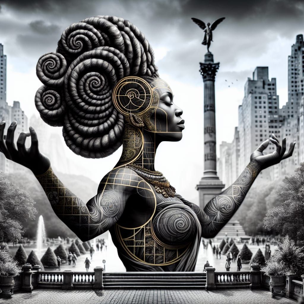 Goddess Meditating in Central Park: Film Noir