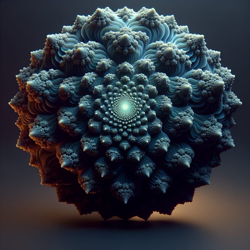Surface View of a 3D Mandelbrot Set