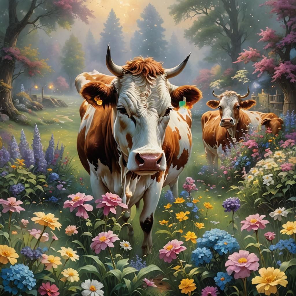 Cows Love Flowers