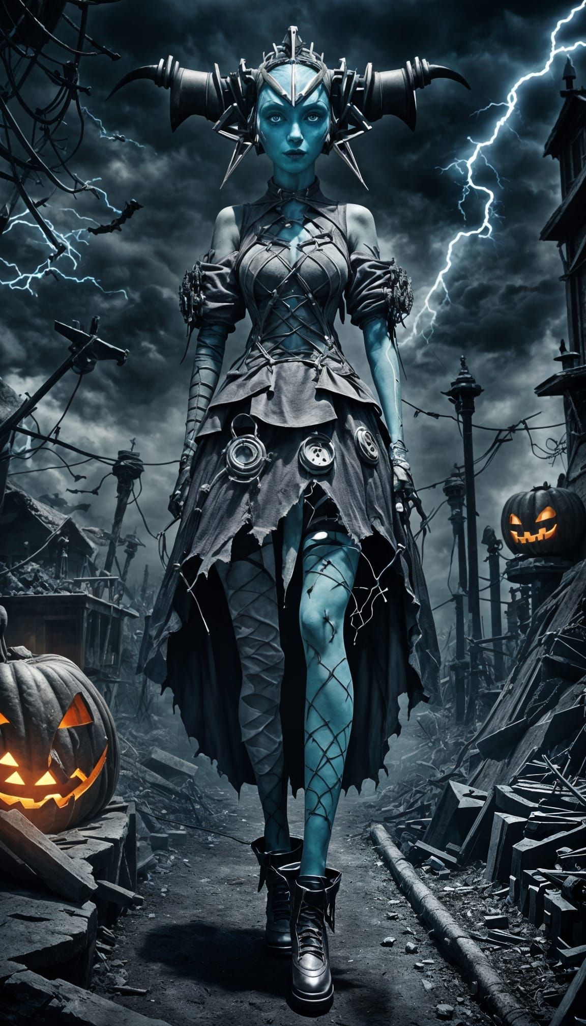 Monster Ahsoka as Steampunk Frankenstein