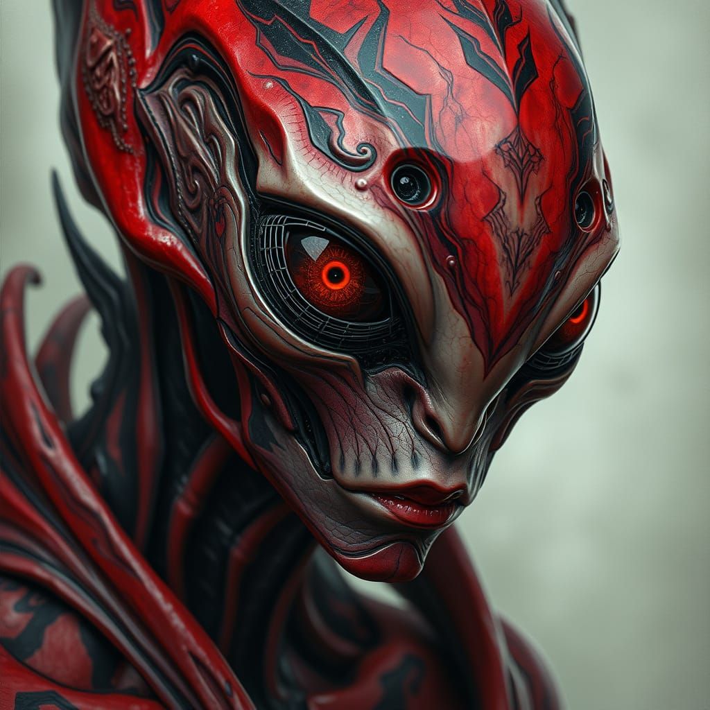 Fantasy Alien Creature in Sci-Fi Cinematic Realism