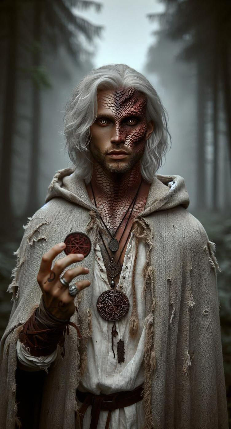 Mystic Sorcerer Embodies Solar Dragon's Fury in Hyperrealist...