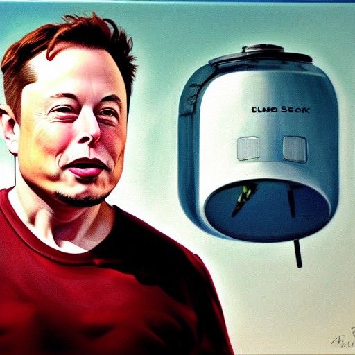 Elon Musk as Mad Scientist: Oil Painting
