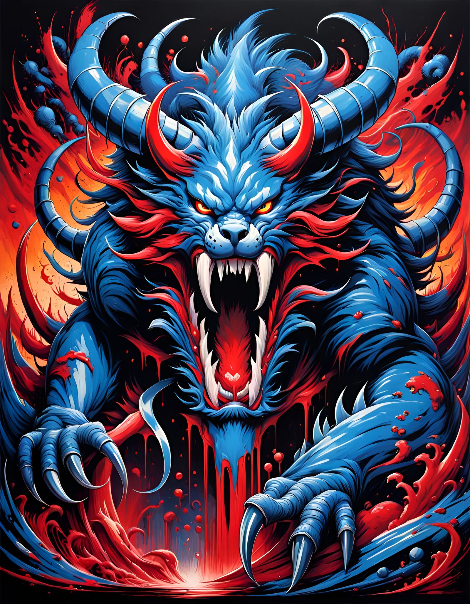 The art for "Mindwrack Liege" showcases a menacing Horror surrounded by empowered blue and red creatures. The battlefiel...