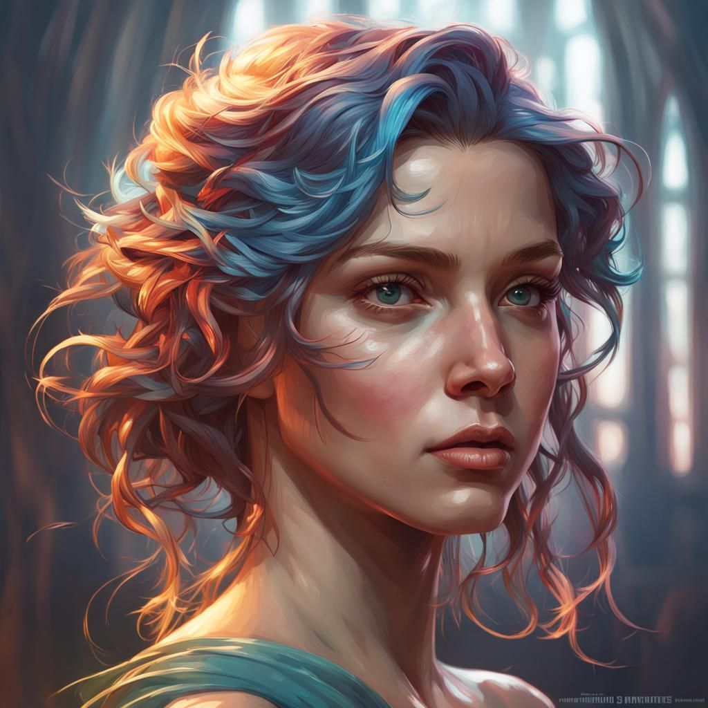 Detailed Sprite Portrait in Hyperdetailed Style