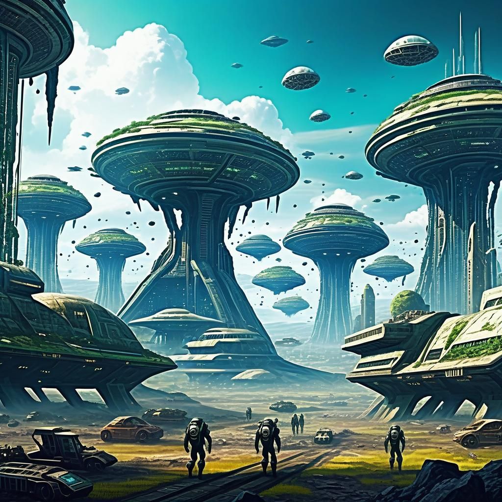 Sci-Fi Human Invasion and Terraforming