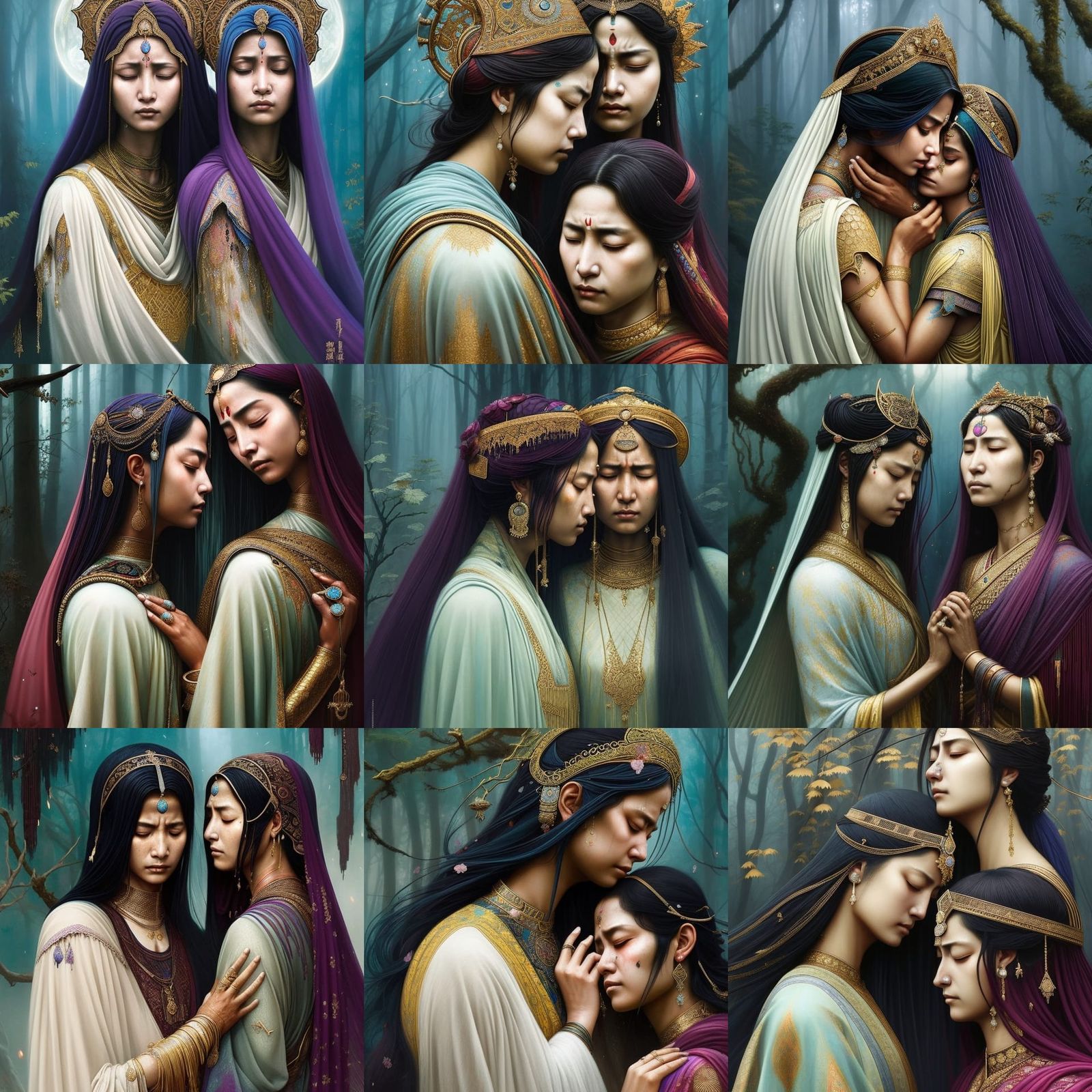 Twin Goddesses of Grief and Compassion