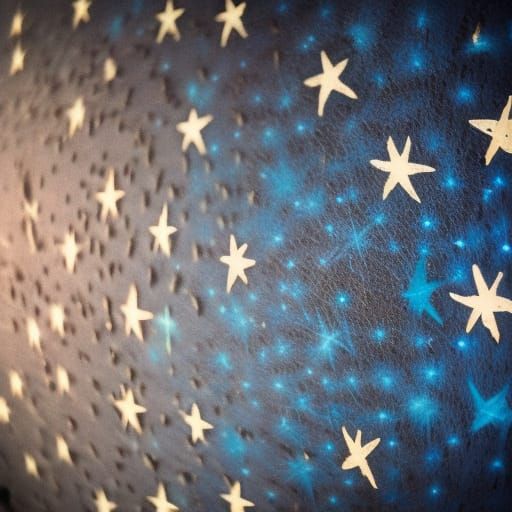 Stars Spray Painted on a Wall in Graffiti Style