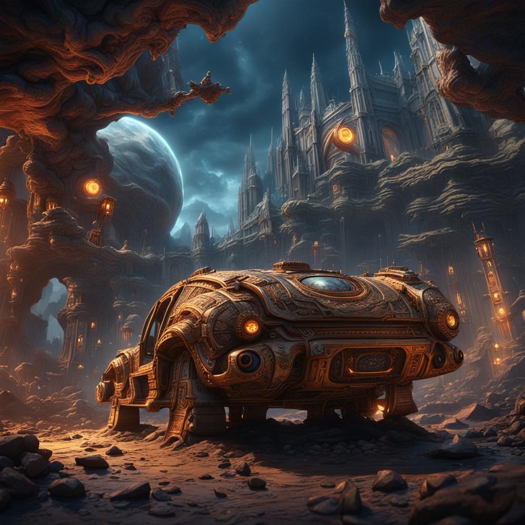 Friction: A Detailed Matte Painting Concept Art