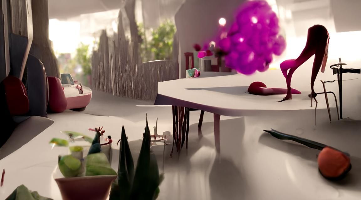 Dramatic Scene with Visual Effects