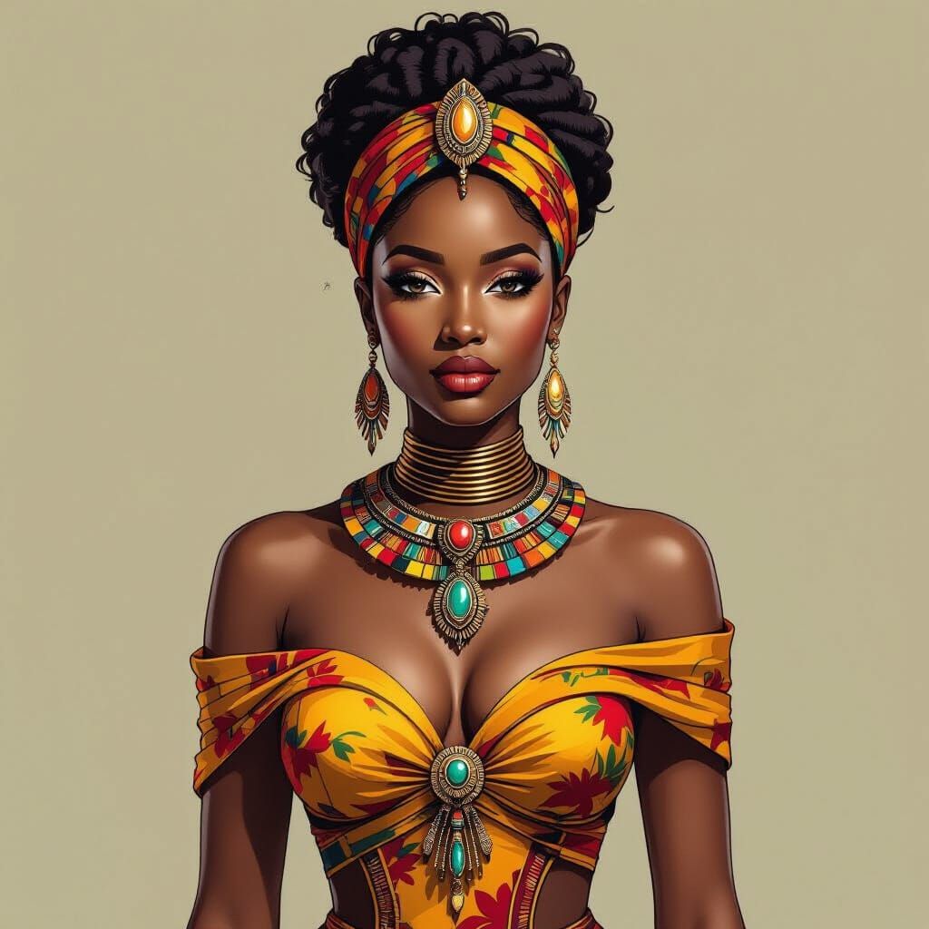 Elegant African Goddess