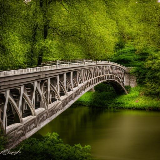 1960s Bridge Photo with Bokeh and Natural Light