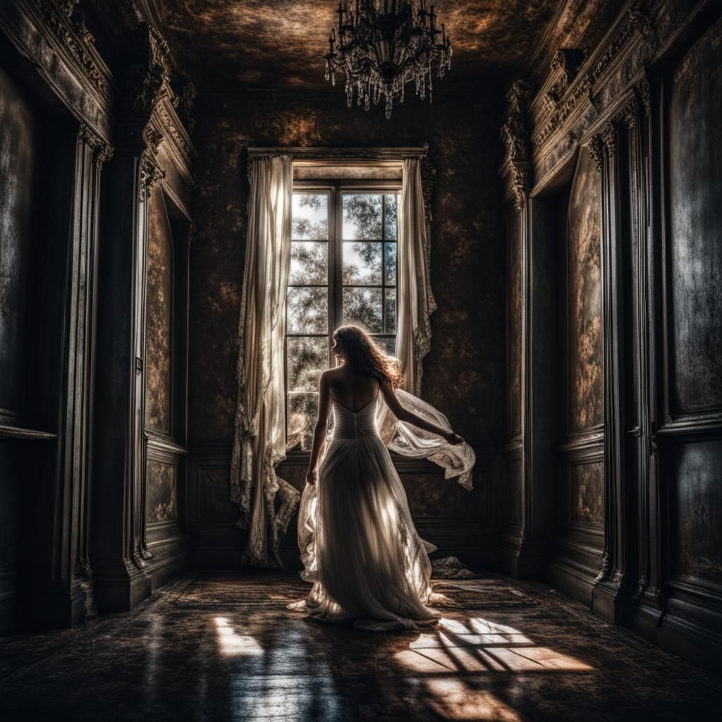 Suspended in Space: A Hyperrealistic Atmospheric Dreamscape