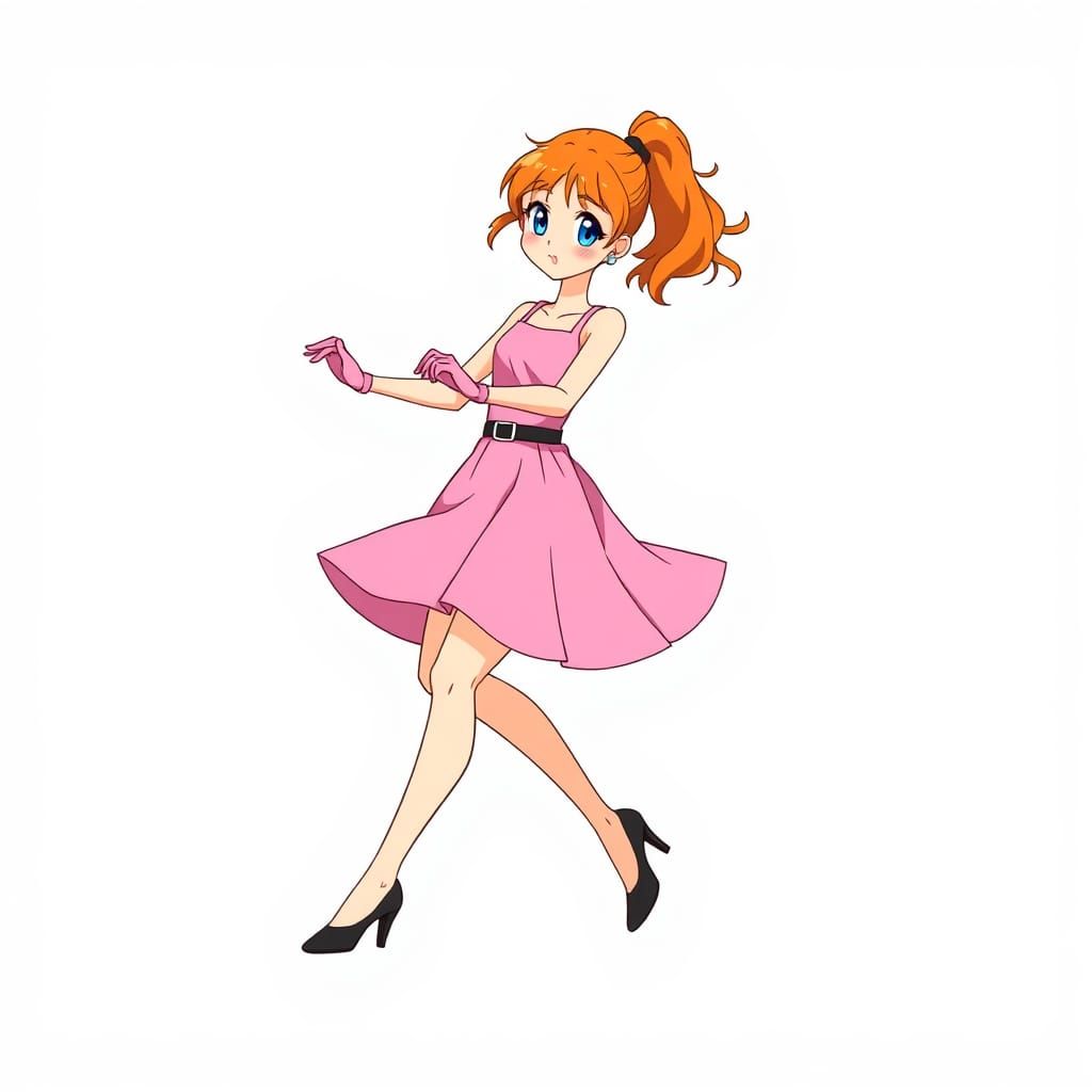 Fast-Paced Tap Dancer in Cartoon Style