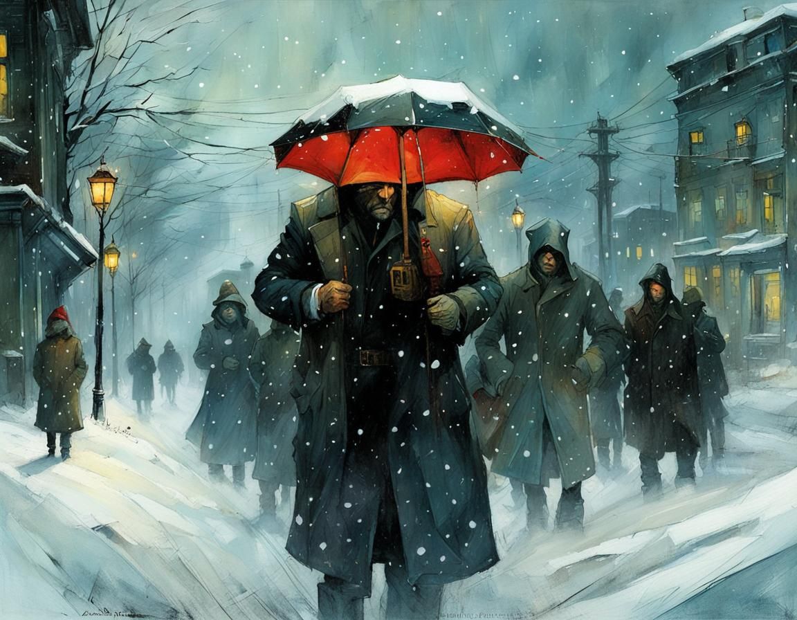 Detailed Winter Storm Art