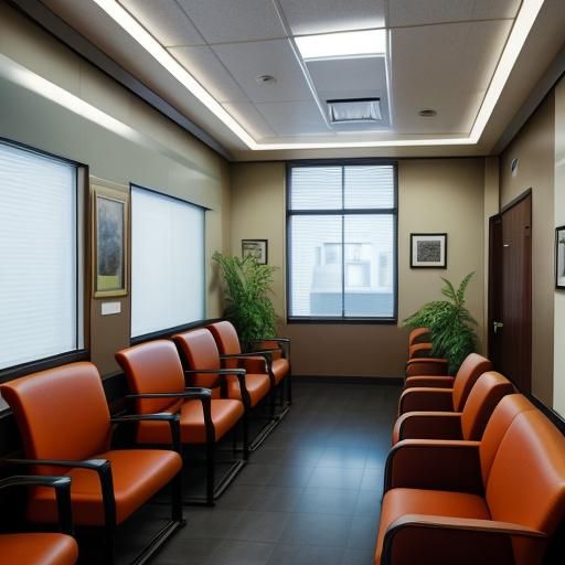 Busy Doctor's Office Waiting Room in High Resolution