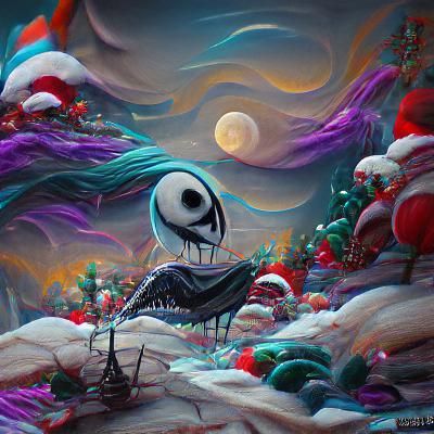 Nightmare Before Christmas Digital Illustration