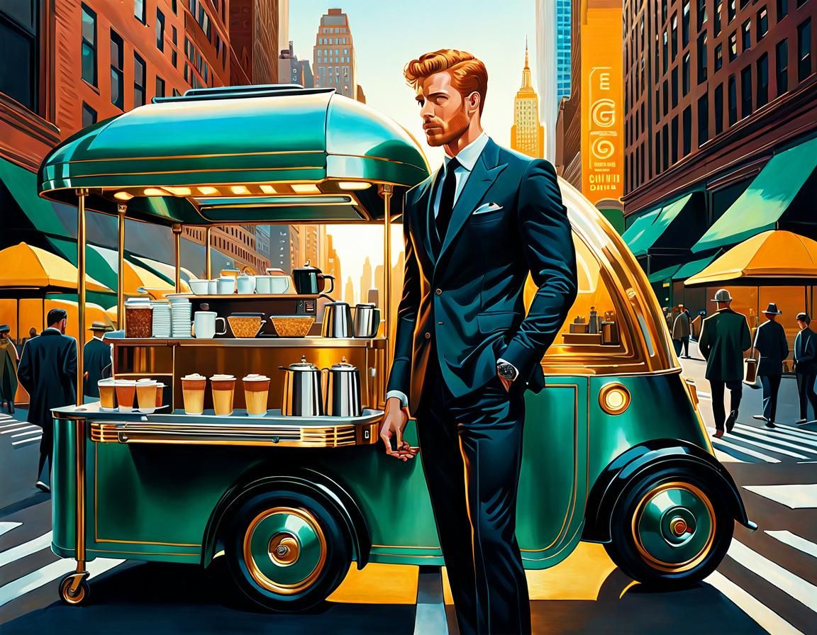 Futuristic Coffee Cart