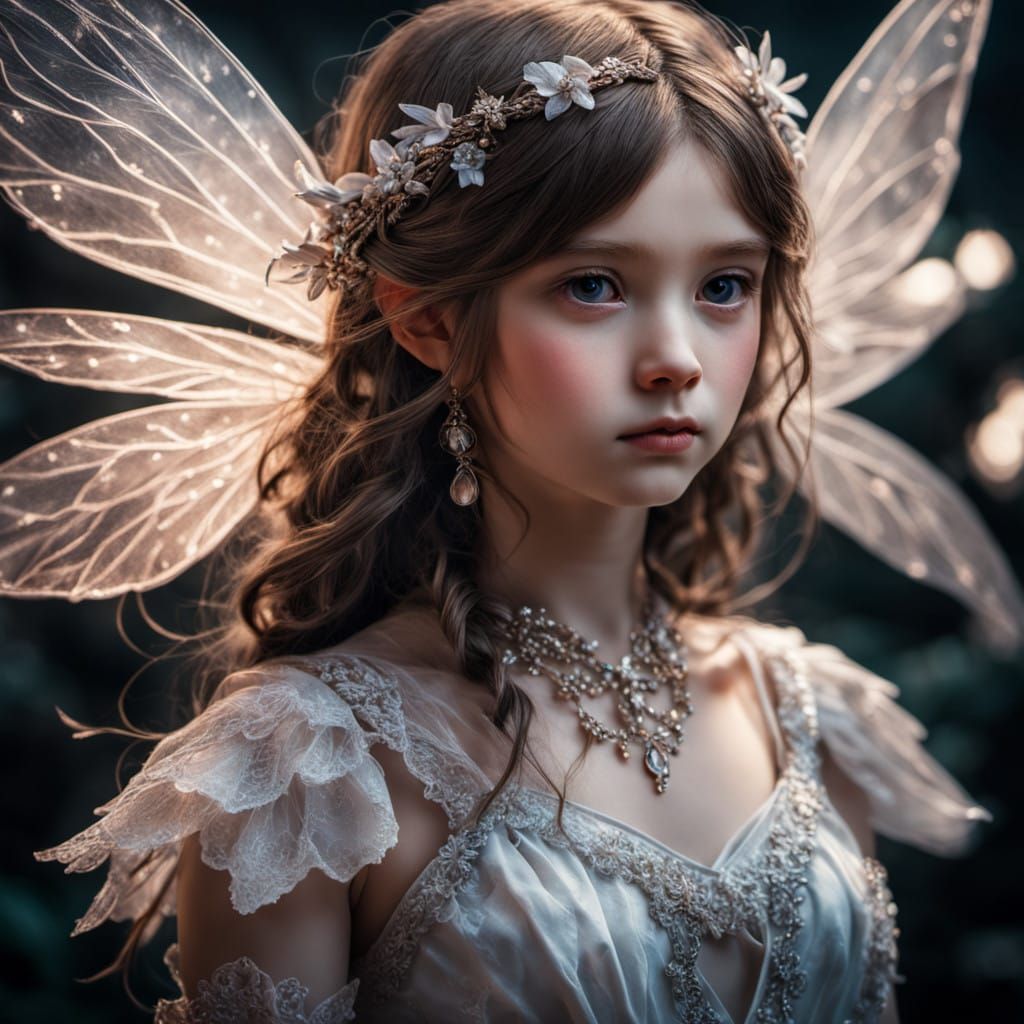 Hyperrealistic Light Fairy in Cinematic HDR