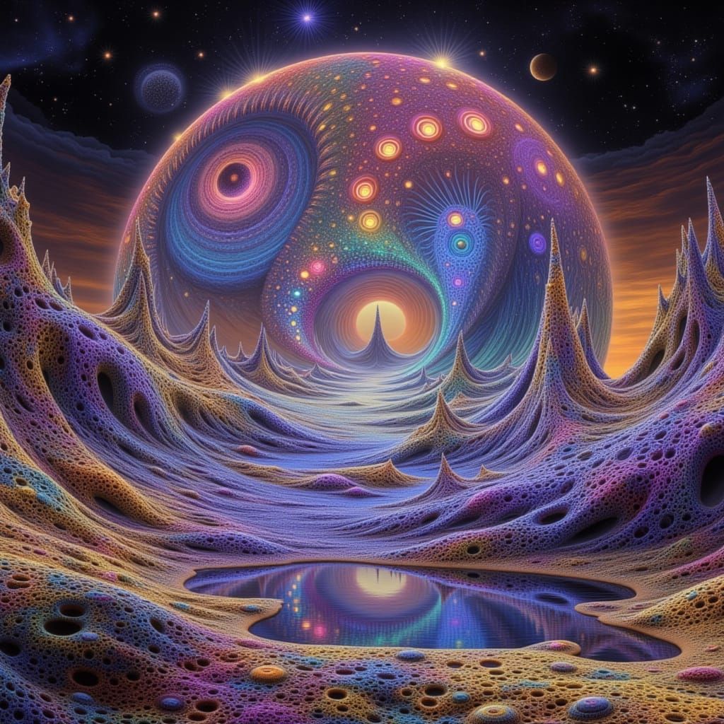 Exoplanet Mercury Lake Reflects Non-Existent City