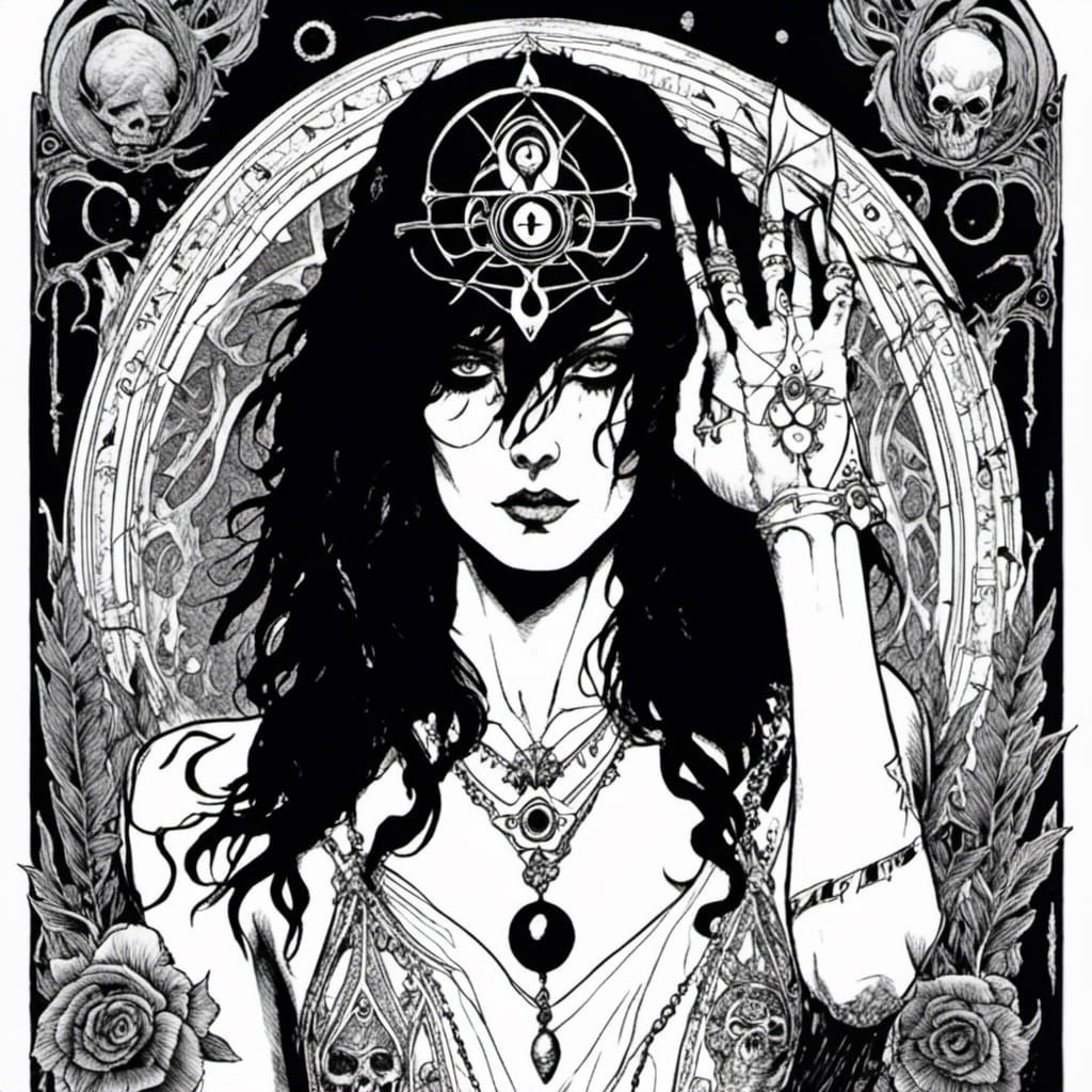 Death from Sandman Comics: Graphic Black and White