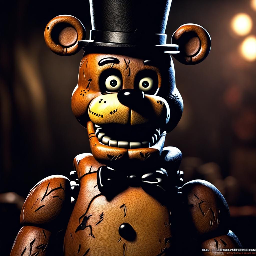 Hyperrealistic Freddy Fazbear in High Definition