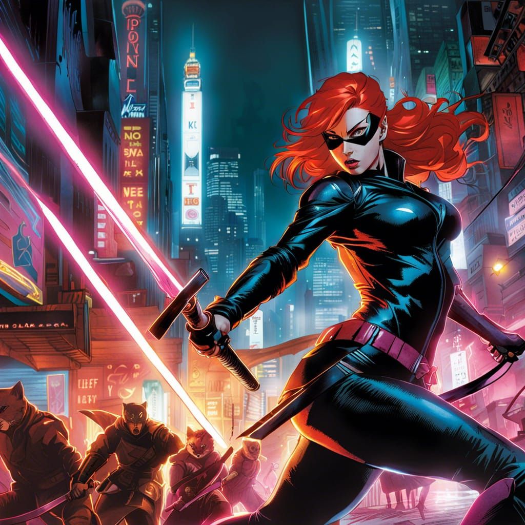 BAD-LUCK-LASS'S SPECTACULARLY ACROBATIC BATTLE TO FOIL THE F...