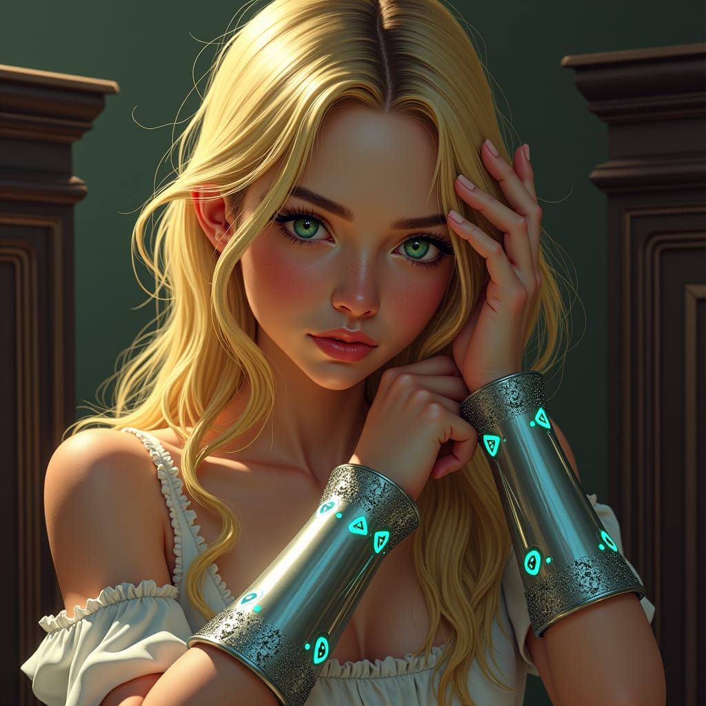 Young Woman Discovers Gravity Cuffs in Dresser