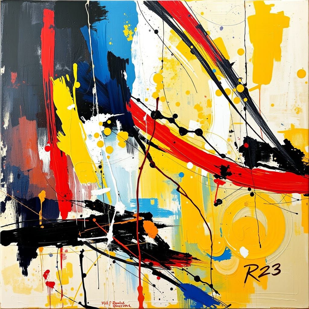 Vibrant Abstract Expressionist Paintings