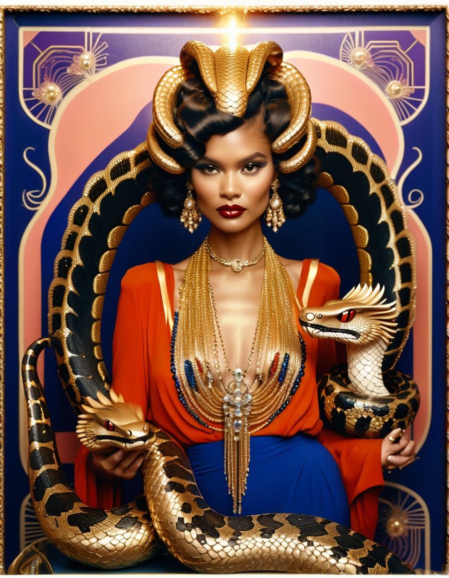 Glamorous Cobra Woman, circa 1975