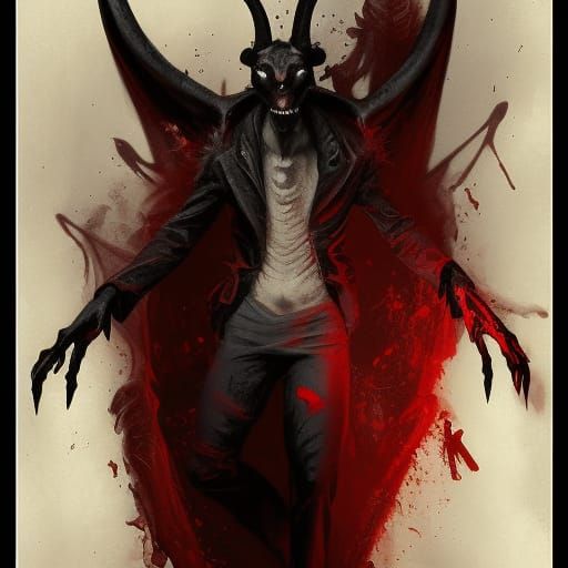 Sinister Vampire with Black Goat Blood